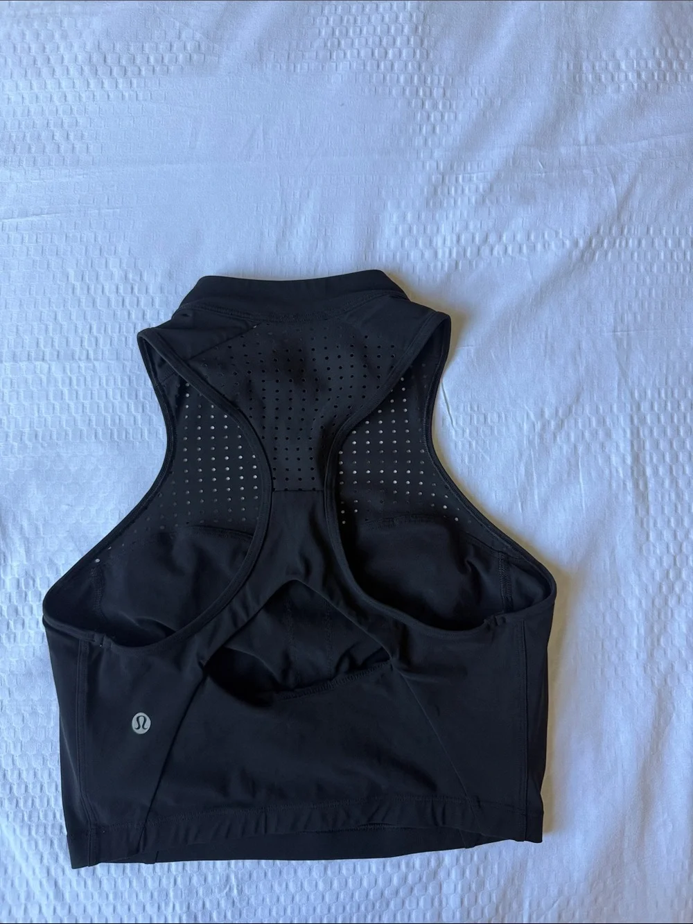 lululemon athletica Black Perforated Racerback Sports Bra✨